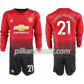 Koszulka Manchester United ANDER HERRERA 21 Dziecięca Główna 2018-2019 - Koszulki Piłkarskie(L/S)